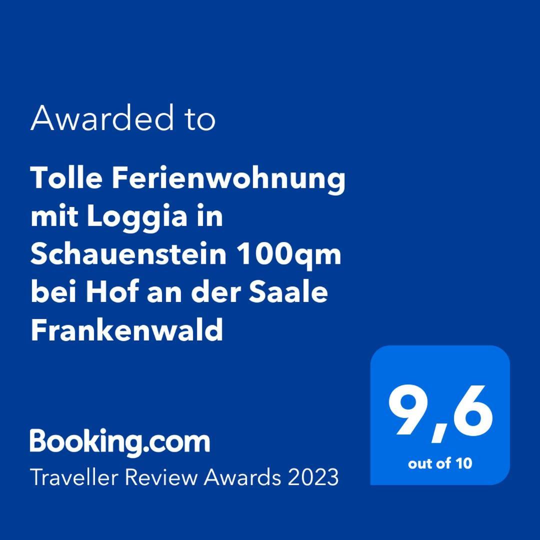 Tolle Ferienwohnung Mit Loggia In Schauenstein 100Qm Bei Hof An Der Saale Frankenwald Екстер'єр фото